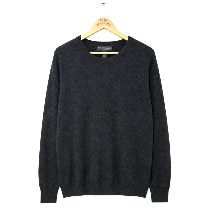 Vintage Banana Republic 1990s Y2K Grey Wool Blend XL