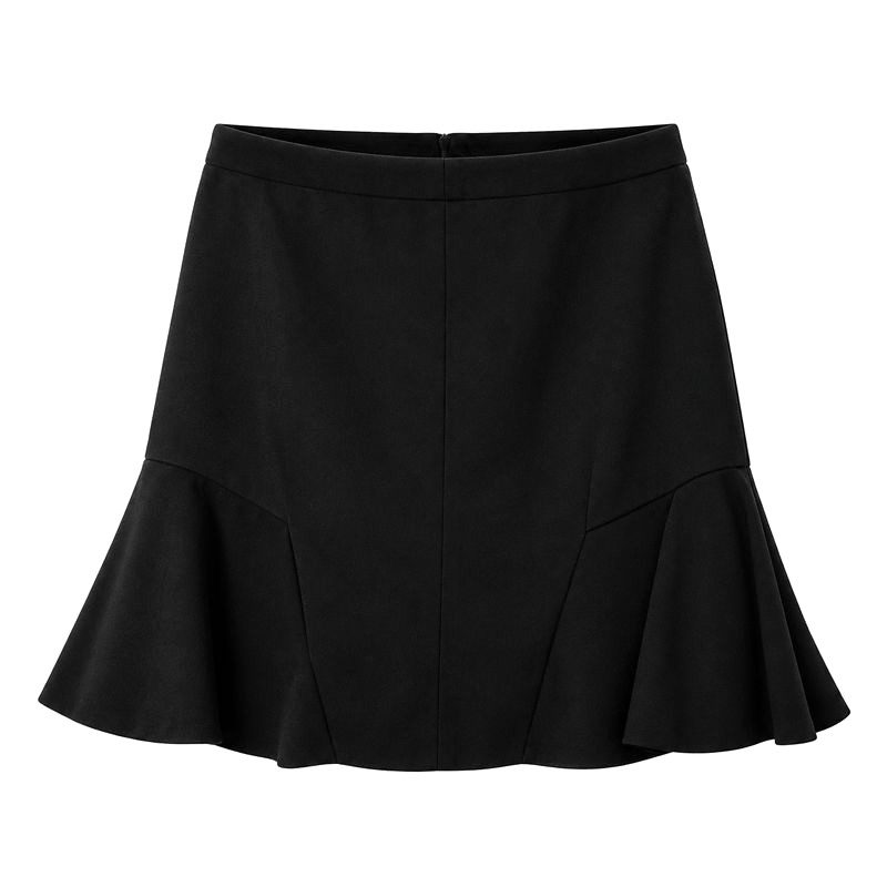 Next Black Flared Fully Lined Mini Skirt UK 10 Regular