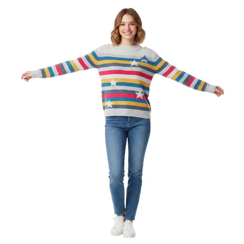 White Stuff jumper on a model