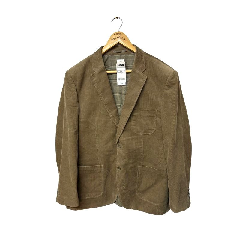 Men’s Next Corduroy Jacket Light Brown Size 44R New With Tags