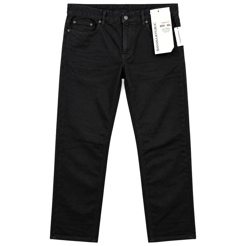 Banana Republic Men’s Black Jeans 35W 32L Straight Fit